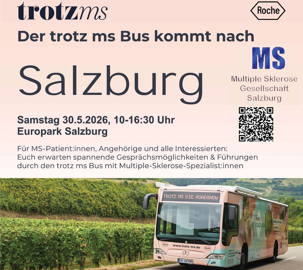 Infobus der Trotz MS Roadshow 2026 in Tirol